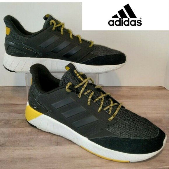 Adidas Mens Questarstrike Adidas G25770 Black Running Shoes Sneakers Size 12